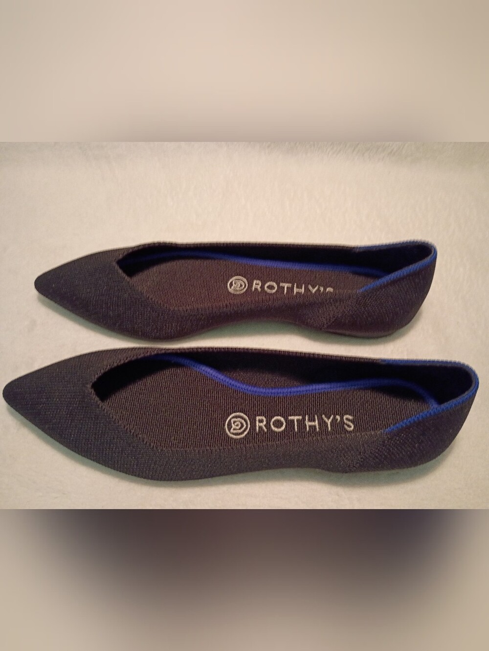 Rothy's Black Knit Points Size 9